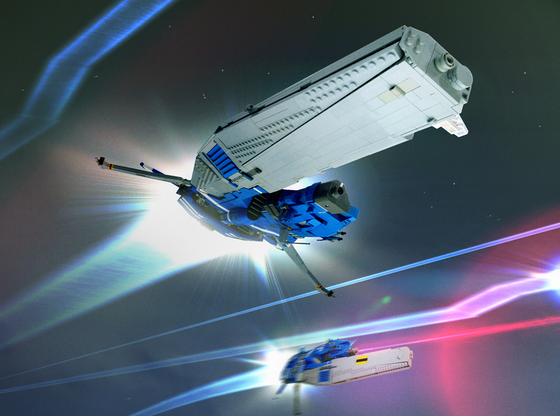 Illustration for article titled LEGO Homeworld Ships Are Works Of Art